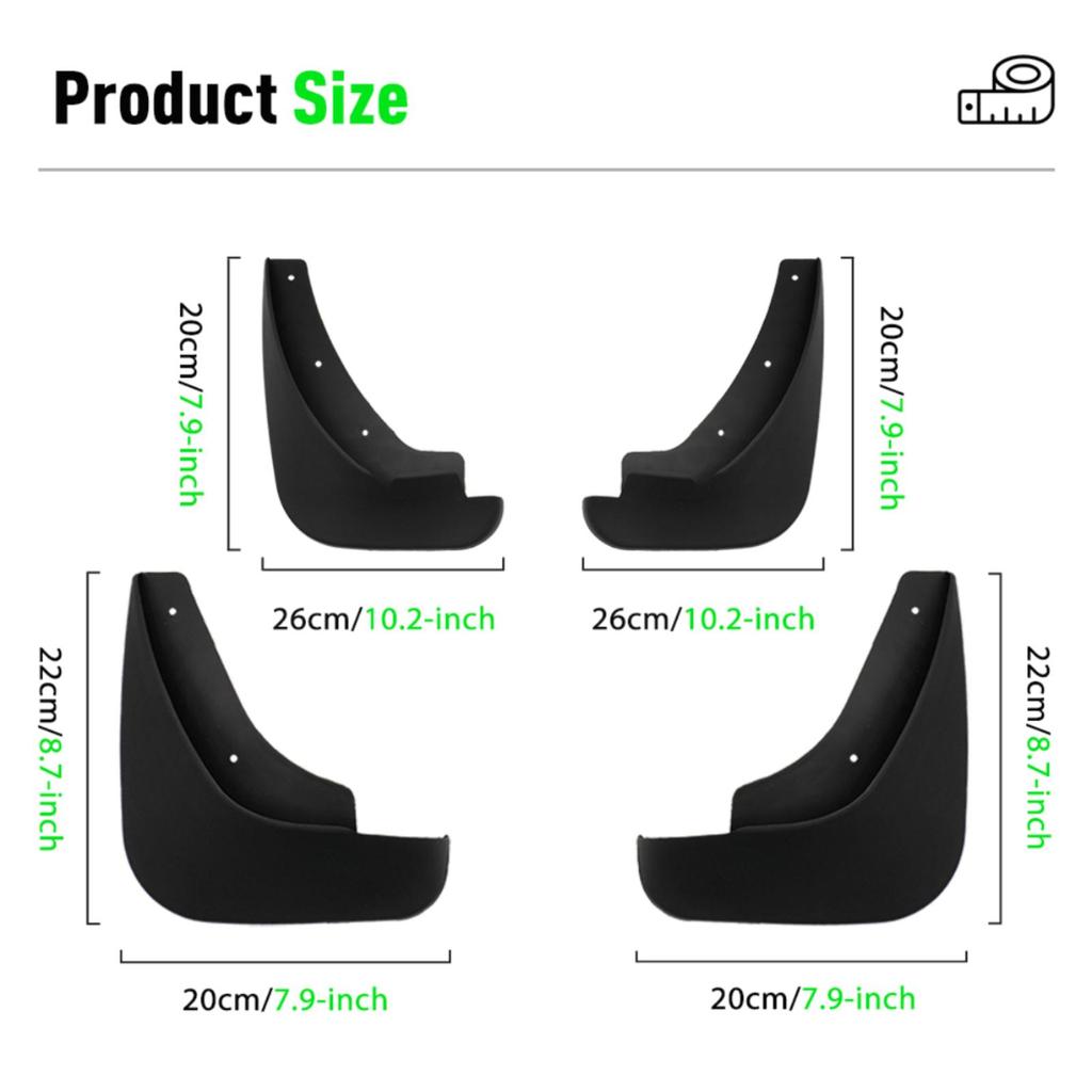 4 STÜCKE Auto Schmutzfänger Spritzschutz Kotflügel Auto Schmutzfänger Kompatibel mit Mazda 3 2004 2005 2006 2007 2008