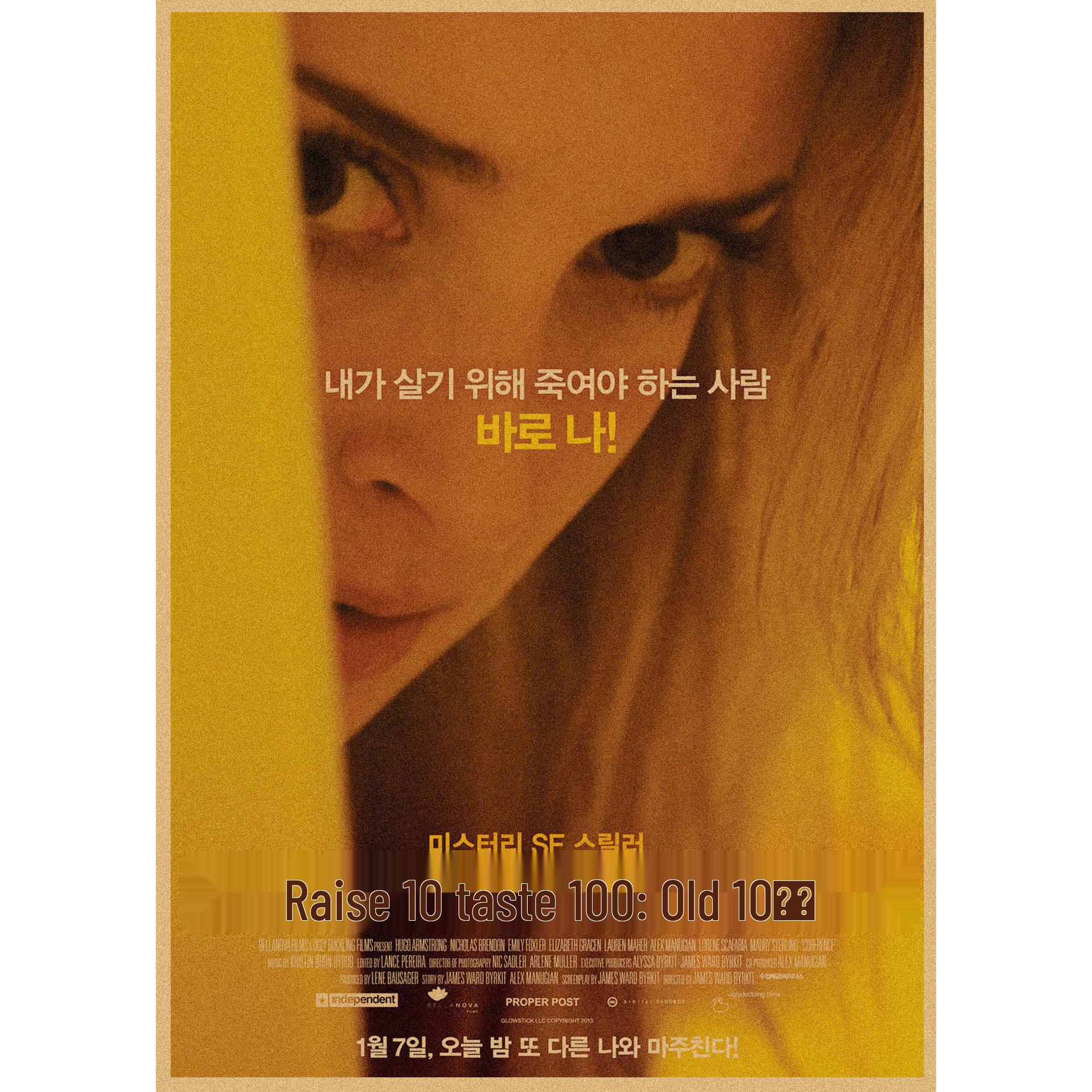Coherence Movie Poster: Retro Kraft Paper Wall Art The Night the Comet Came Mural 29.7X42cm