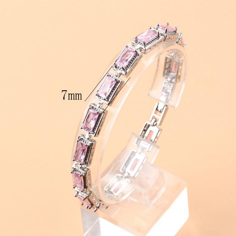 Accessori da Matrimonio a 13 Colori Bracciale Bangle da Donna Zirconia Cubica Blu Gioielli da Sposa Per Donne Spedizione Gratuita