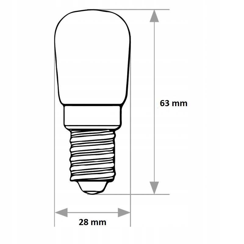 Żarówka Specjalna Kształt T22 E14 25W Bellight