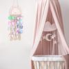 Rainbow Braided Rope Wall Hanging Organizer Hair Clips Storage Holder For Girl Bedroom Bathroom Decor Wall Ornaments Accessories