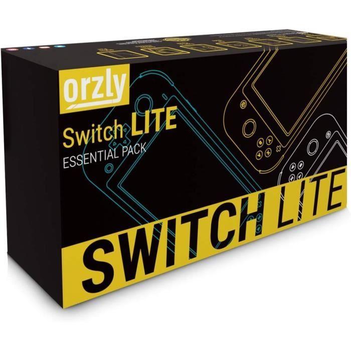 Startovací balíček - ORZLY - Nintendo Switch Lite - Černé pouzdro - Příslušenství v ceně - Ochrana obrazovky