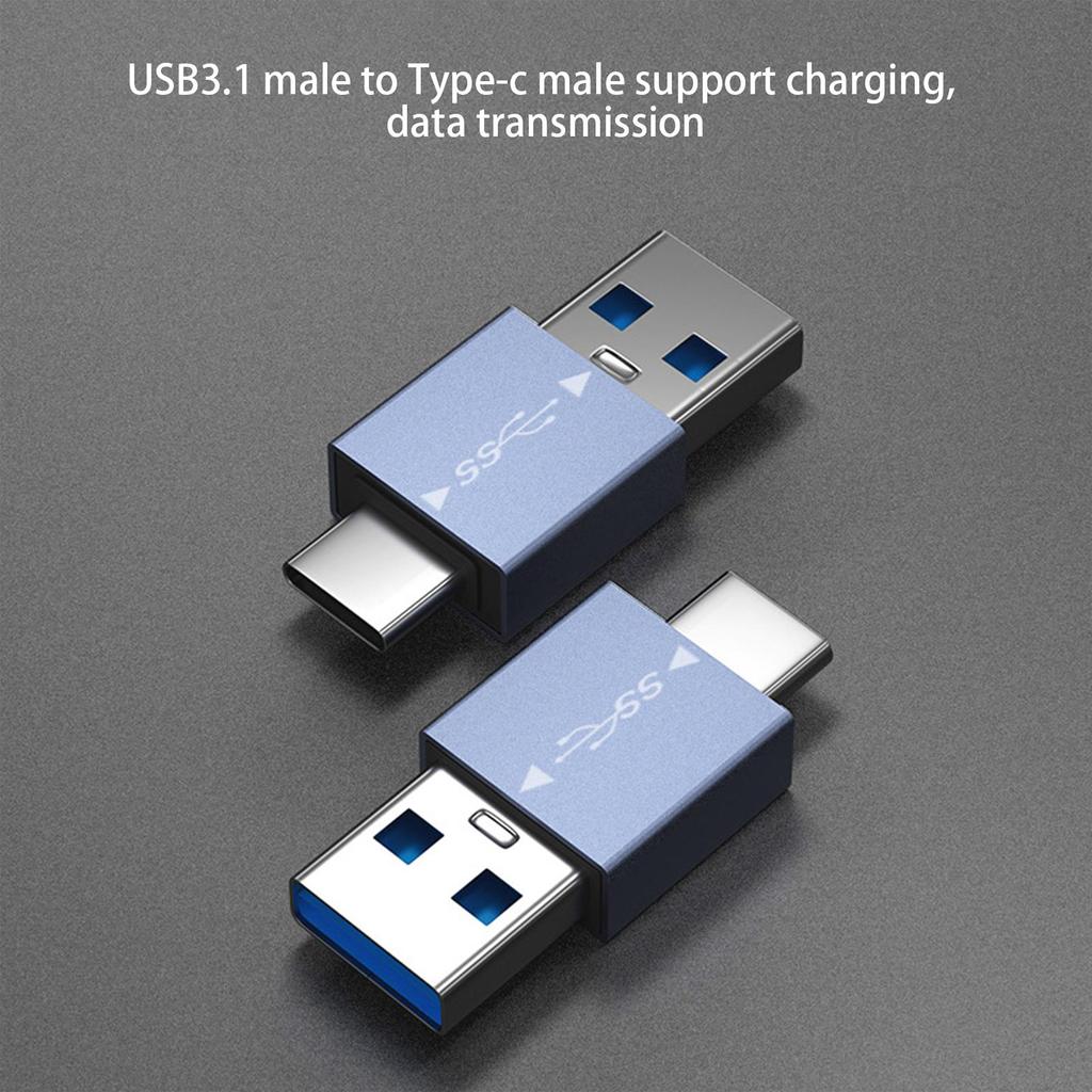 Usb-C Male To Usb-A Male Otg Adapter C Male To A Female 3D Elbow Converter For Charging Data Transmission
