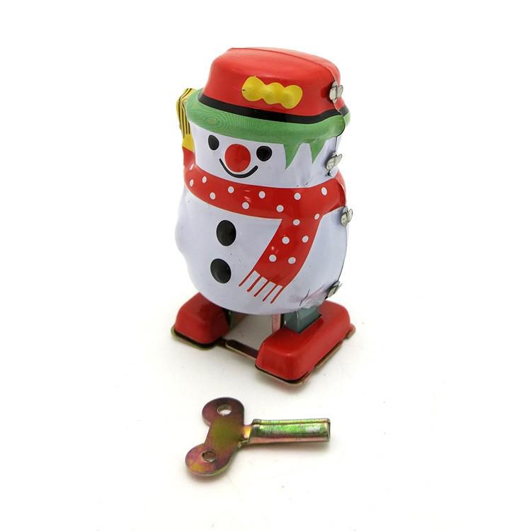 MS253 Snowman Robot Collectible Tin Ornament – Adult Creative Gift MS253