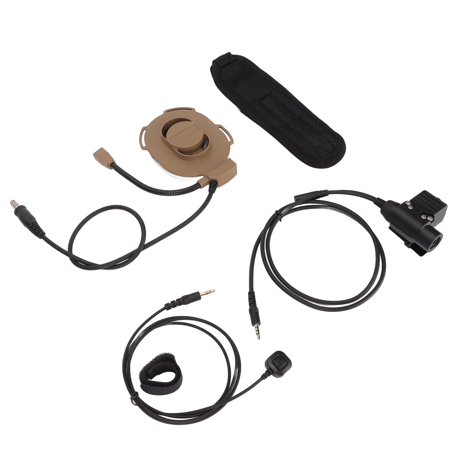 

Мотоциклетная односторонняя гарнитура военные наушники с микрофоном на палец и U94 для 3,5 мм мобильного телефона