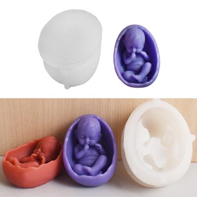 Eierschalen-Baby-Figur Silikon-Kerzenformen für Kerzen-Seifenherstellung Epoxidharz-Silikonformen Gips-Silikonformen