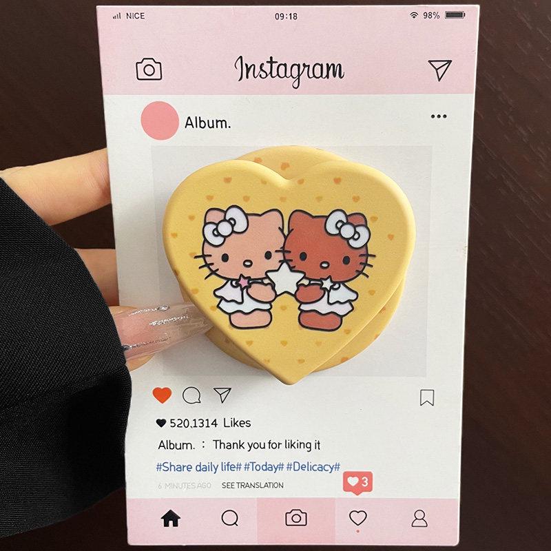 Filin Heart Puppy Rabbit Magsafe Magnetic Phone Holder: Retractable, Foldable, Strong Air Cushion Design.