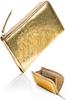 LASIEM Adult Long Wallet for Small Long Short Genuine Middle Gold (Lasiem) [Sparkling Metallic] Women, Wallet, Gift, Compact, Wallet, Leather, Gold,