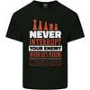 Funny Chess Never Interrupt Your Enemy Mens Light Cotton T-Shirt