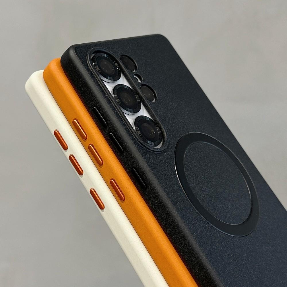 For Samsung Galaxy S25 S26 Ultra Case Matte Magnetic Wireless Charger Shockproof Non-slip Protective Back Cover