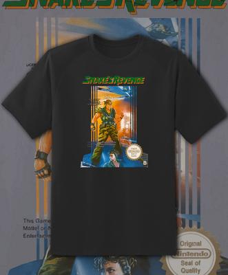 Snakes Revenge Nes Spiel Retro Arcade Videospiel T-Shirt Schneller Versand!