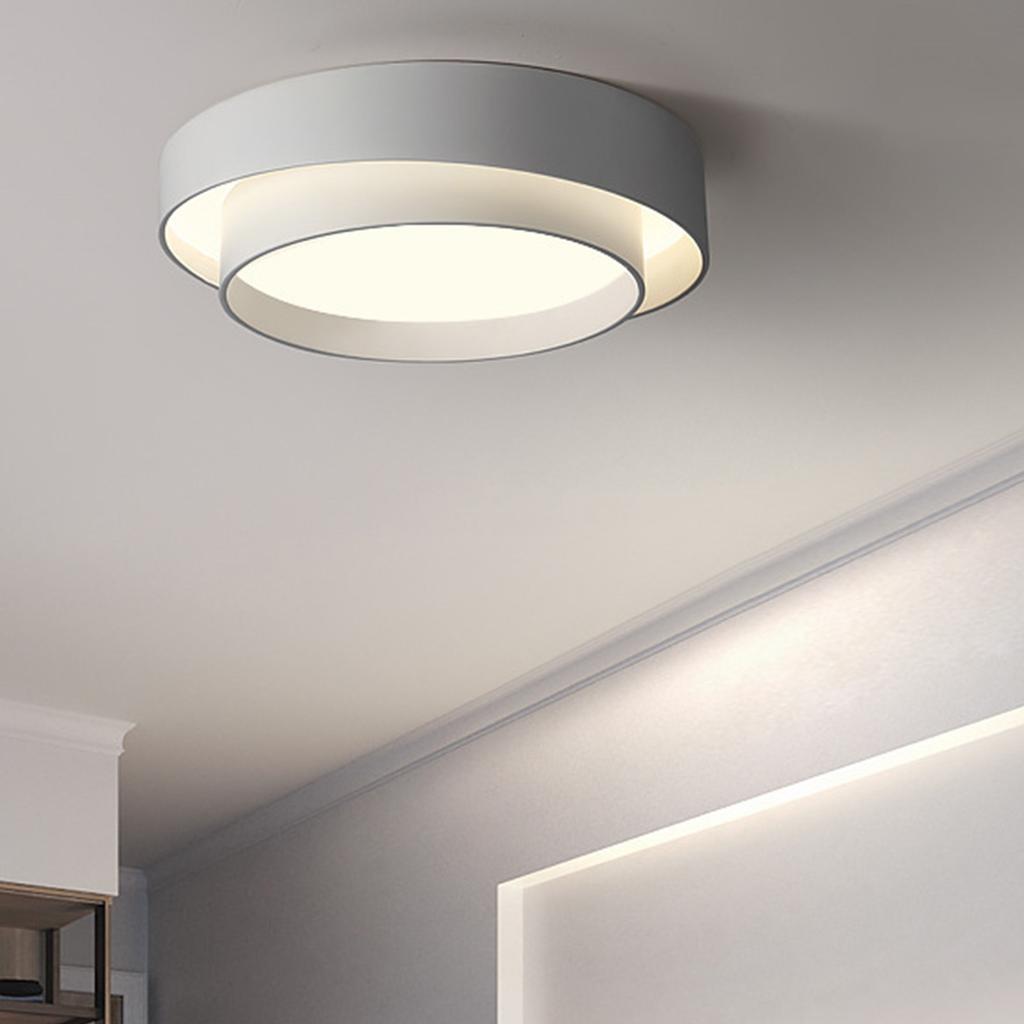 Round Flush Mount Light Doubel     Warm Lighting Ceiling Hallway Ceiling Light Fixture Eye Friendly Indoor Lamp
