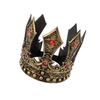 Vintage Luxury King Crown Cosplay Headpiece for Parties and Weddings Adjustable Size Props Crownpiece Roleplay Accessory