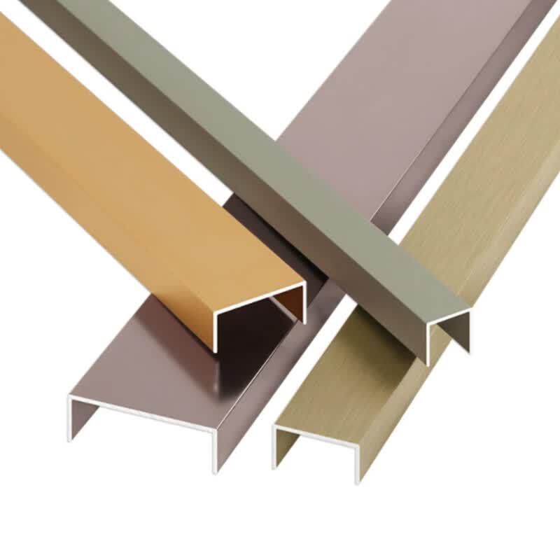 Aluminum U-Channel Edge Trim Strip