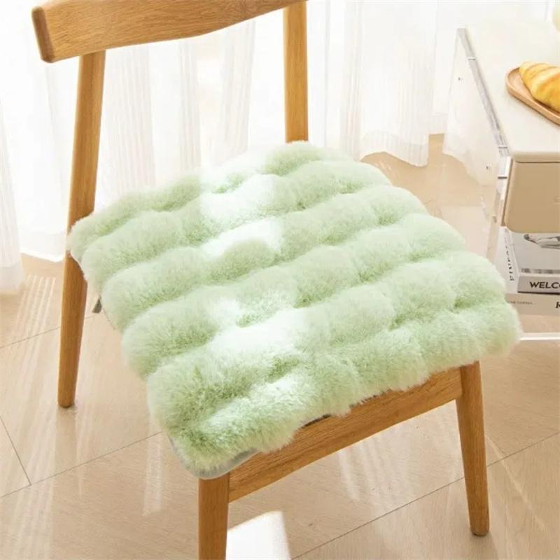 Rabbit Plush Chair Cushion Computer Chair Cushion Office Casual Dining Chair Cushion Thickened Student Stool Seat Cushion