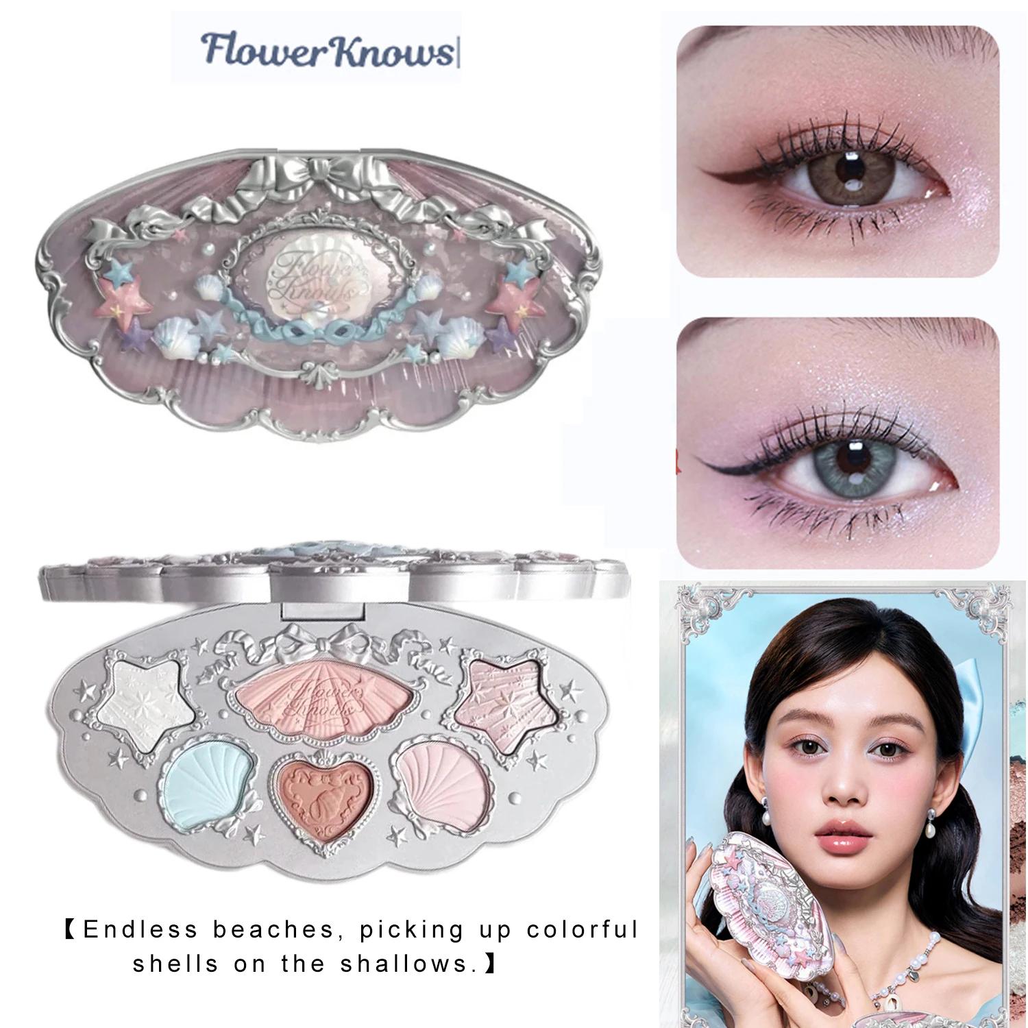 

Flower Knows Колекція коштовностей Shell 6-колірна палетка для макіяжу 02 Marine Shell бейкер miller рожевий колір