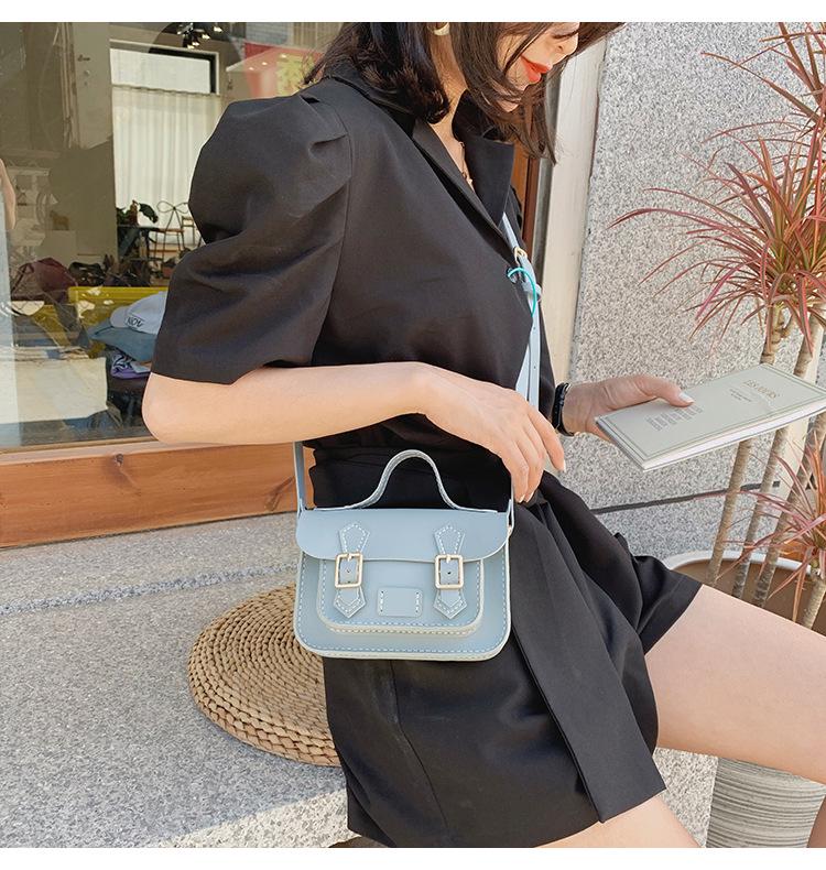 Cambridge DIY Handmade Color Block Woven Shoulder Crossbody Messenger Bag - Women's Trendy New Style