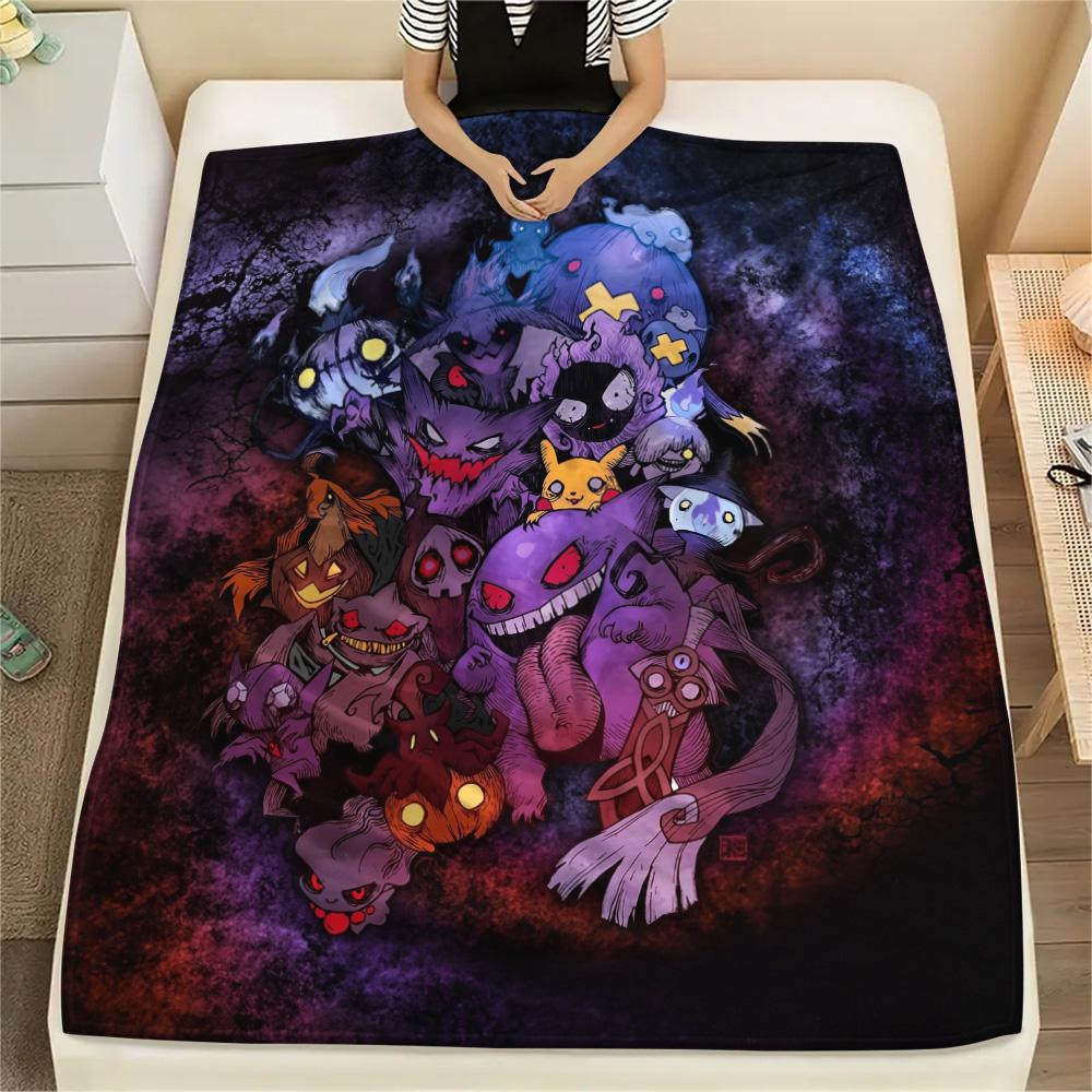 

Pokémon Characters Print Flannel Blanket, High quality Comfortable for All Seasons, Home Decor, Warmth and Comfort 80cm x 120cm