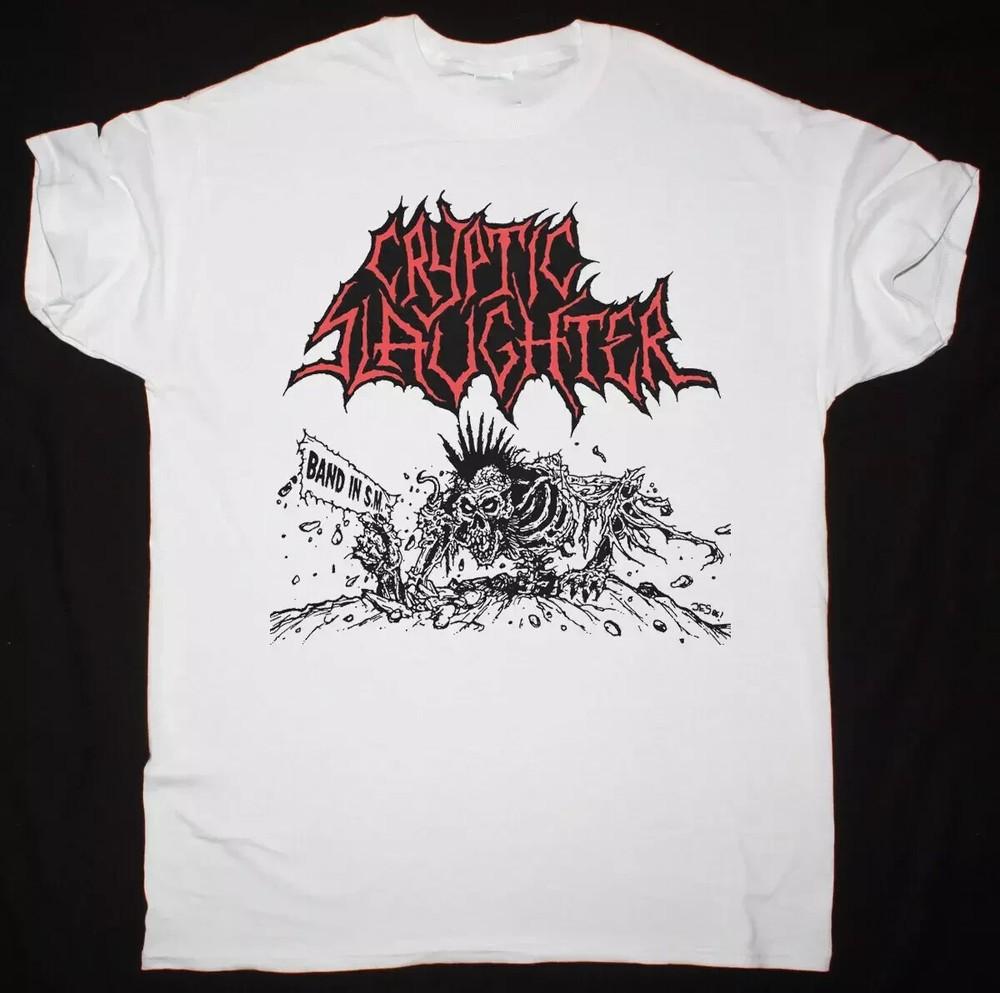 

Cryptic Slaughter Gift For Friends White T-Shirt Cotton Unisex T-Shirt M