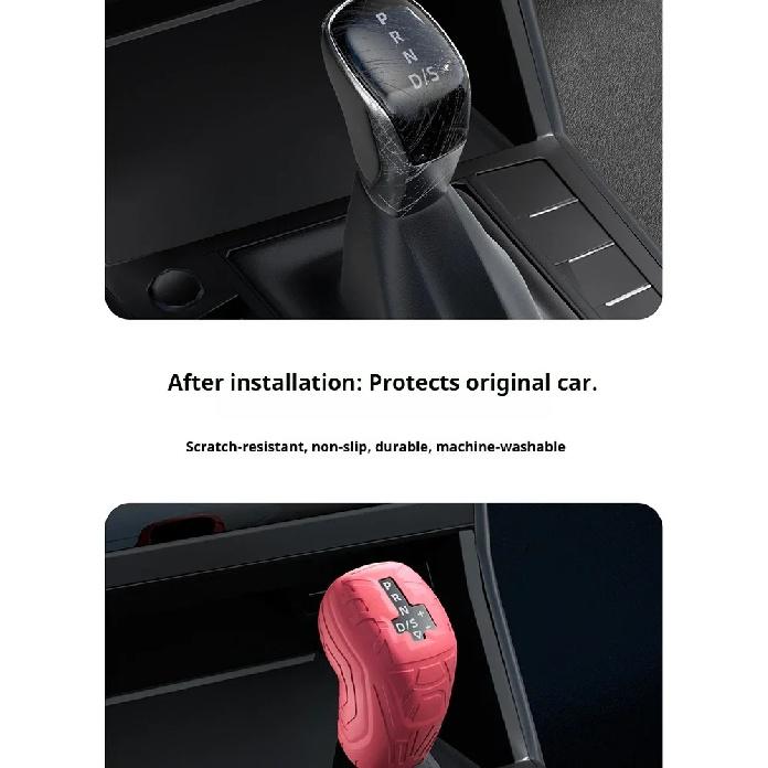 For Volkswagen Tacqua Car Silicone Automatic Gear Shift Knob Cover Tasteless Antislip Shifter Knob Protective Cover