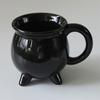 Creative Witches Brew Witch Cauldron Coffee Mug Black Ceramic Coffee Cups Halloween Tabletop Decoration For Halloween