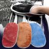 Gants de Lavage de Voiture Double Face en Peluche Épaissis Universels en Laine Imitation Peluche Gants de Nettoyage Velours Corail Gants de Lavage de Voiture
