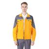 2Pcs/Set Welding Work Clothes Stand Collar Long Sleeve Zipper Closure Jacket Long Pants Set Reflective Strips Tear-Resistant Workwear