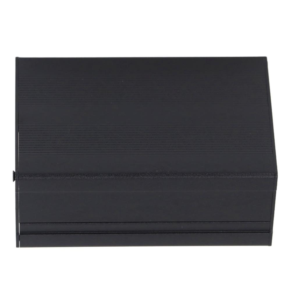 46*76*110mm Aluminium Elektrogehäuse Schwarze Streifen / Glänzender Stil Aluminiumgehäuse Getrennte Bauart Anschlussdose Elektroinstallationen