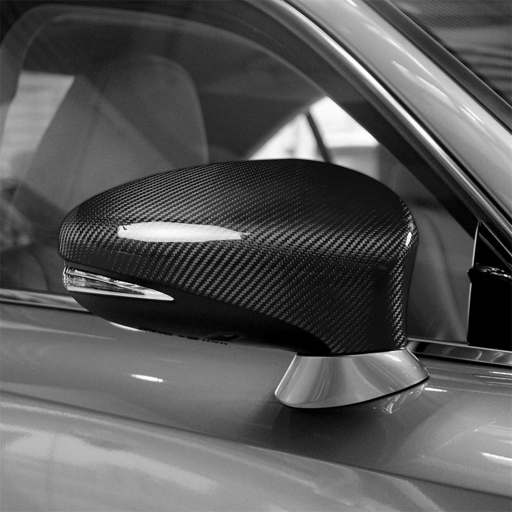 CARBON FIBER SIDE MIRROR COVER CAPS FIT FOR LEXUS IS200t IS250 IS350 LHD only
