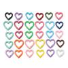 5pcs Metal Heart Spring Clasp Openable Love Shape Carabiner Keychain Clips Hook Dog Chain DIY Jewelry Buckles Connector