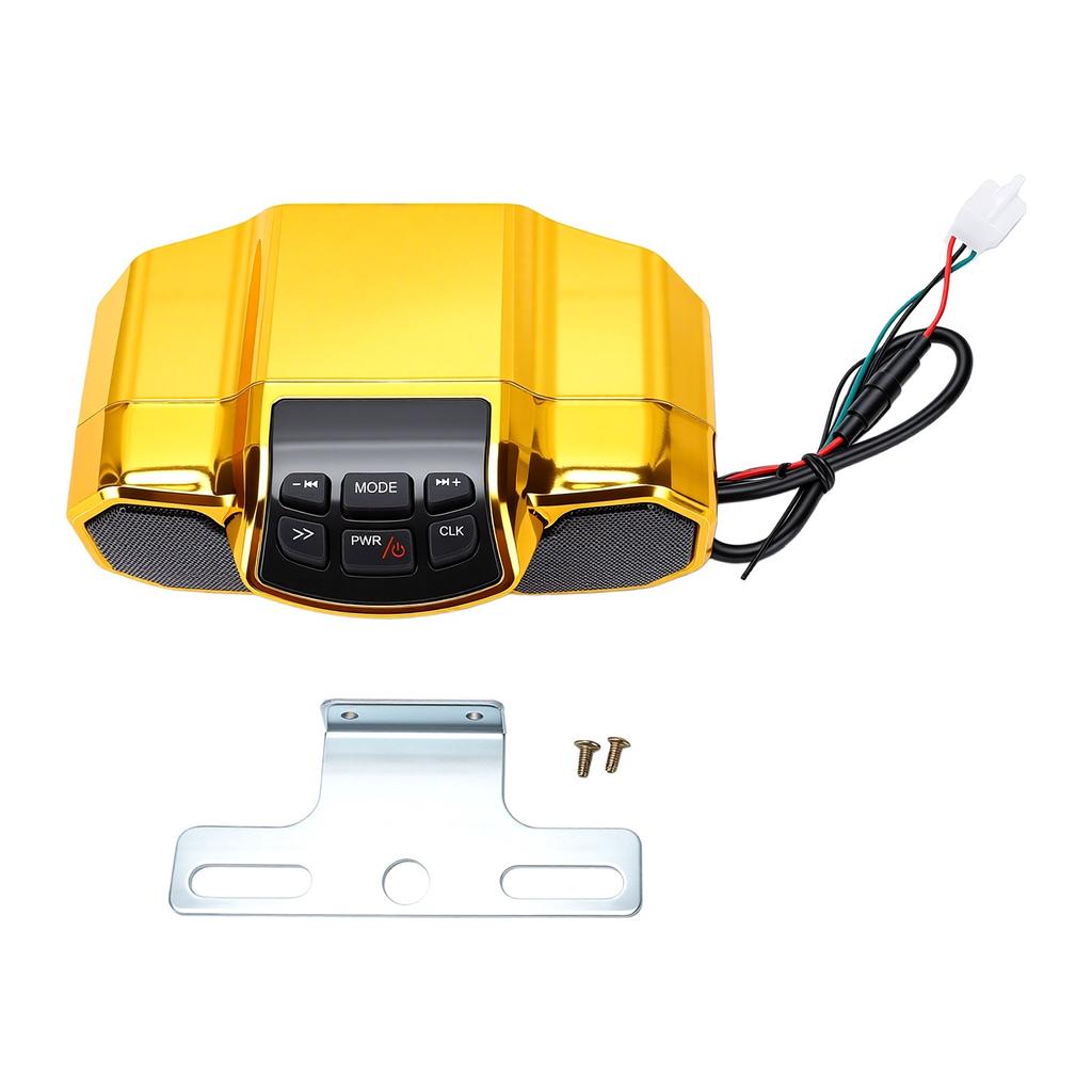 Motorcycle Speaker with MP3 Player Bluetooth Water Proof Subwoofer Motorcycle Handlebar Speaker