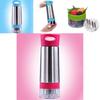 Aqua Zinger Aromainfuser Aromatisierte Wasserflasche mit Edelstahl-Design für gesunde Hydrierung