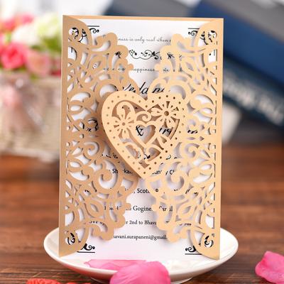 10Pcs Pearl Paper Floral Invitation Cards Invitation Holders for Wedding Birthday Party Anniversary