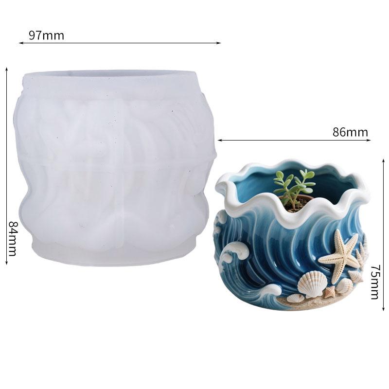 Drip Wax Candle Cup Mold Silicone Storage Mold Plaster Cup Mold Approx. 170g For Storage Solution Vase Crafting Candle Making