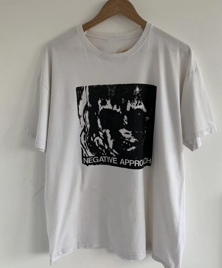 VTG NEGATIVE APPROACH Band T-shirt size S-5XL XXL