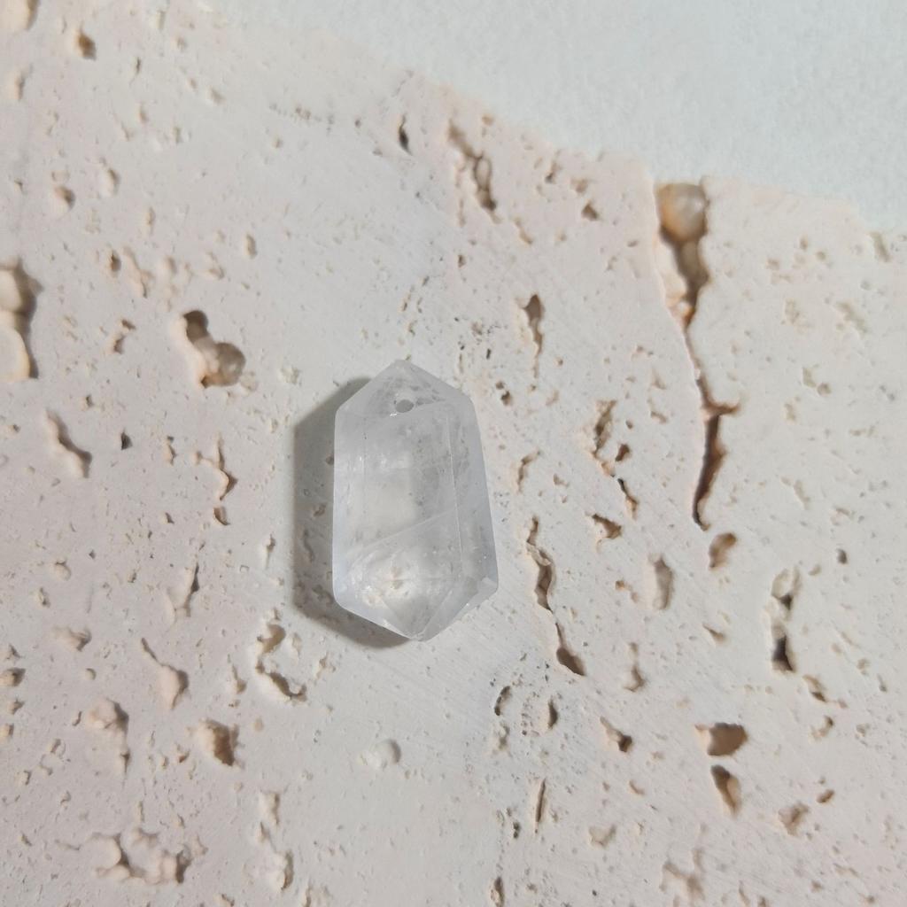 1pc Faceted Hexagon Natural Stone Pendant Rose Quartz Amethyst Tiger Eye Stone Charms for DIY Jewelry Accessories