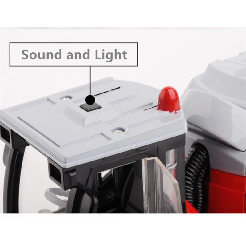 Alloy Sweeper Model Diecast Road Cleaning Refuse Bin Classification Sanitation Vehicles Car Model Sound and Light Kids Gifts