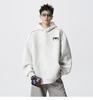 Men's Autumn Black Demon Cat Print Heavyweight Loose Fit Hoodie