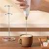 Stainless Steel Milk Frothing Wand with Detachable Whisk Heads Automatic Stirring Function Suitable for Coffee Eggs