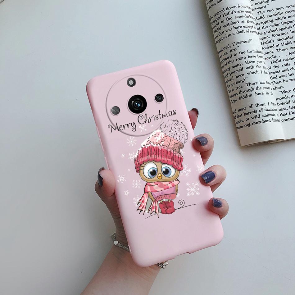 For Realme 11 Pro Plus Case Flower Girl Heart Cute Phone Case Back Cover For Realme 11 11Pro+ 5G Silicone Protection Bumper Capa