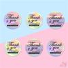 500Pcs/Roll Laser Thank You Kids Rewards Stickers - DIY Scrapbooks Album Decor Sealing Label Decals