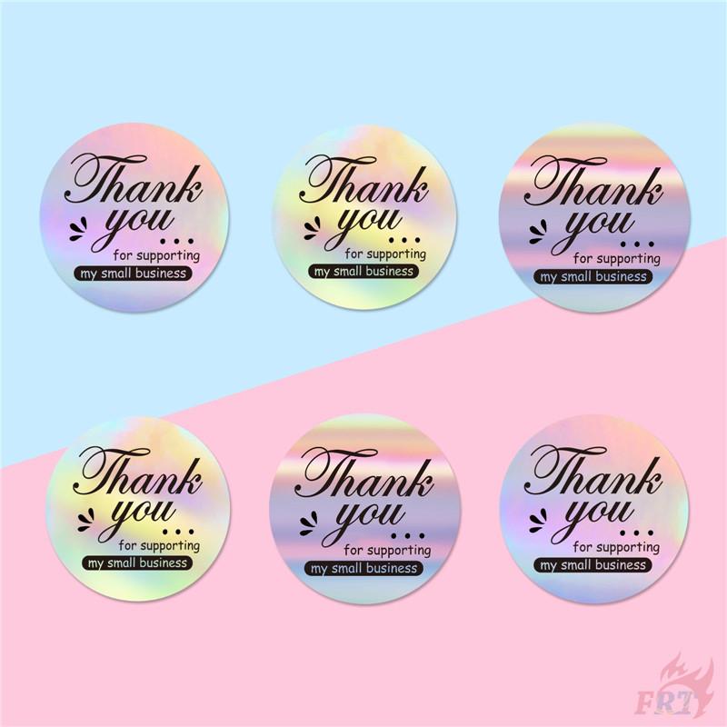 500Pcs/Roll Laser Thank You Kids Rewards Stickers - DIY Scrapbooks Album Decor Sealing Label Decals