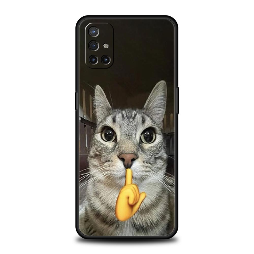 Funny Animal Cat Phone Case For OnePlus 15 13 12 11 10 9 8 15T 13T 10T 7T Pro 13R 12R 9RT 8T Nord 4 N10 2T CE 2 3 5G Cover