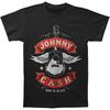 Men's Johnny Cash Winged Guitar T-Shirt Mens Womens Tees Top Black