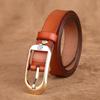 Ceinture en cuir pour femme avec boucle à ardillon pour un style décontracté ou de bureau