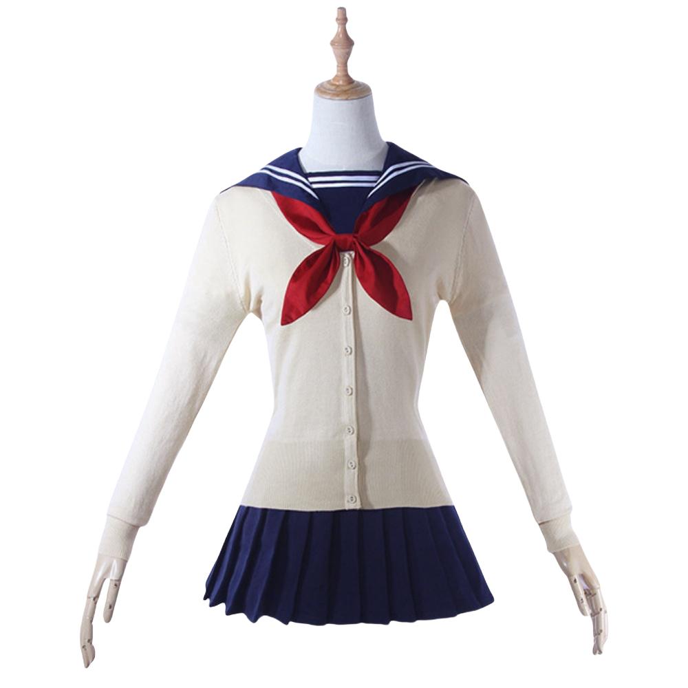 Halloween Juego de Rol Mi Héroe Academia Disfraz Cosplay Anime Himiko Toga Himiko Uniforme JK Suéter Abrigo Peluca Disfraces