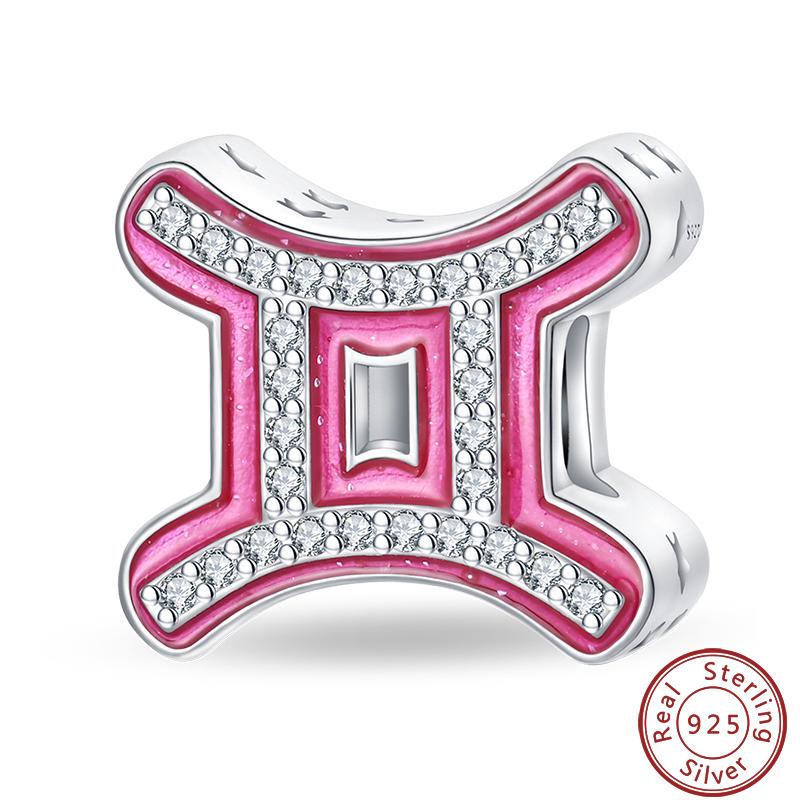 Brandneu Kupfer Metall 12 Tierkreis Glänzend Prinzessin Rosa Glücksbringer Perlen Komponenten Perlen Komponenten 3mm Do It Yourself Perfektes Geschenk Hohe Qualität Fein