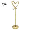 Table Number Stands Hollow Heart Holder, Love Place Card Stand, Metal Memo Note Holder Clip for Photos, Food Signs, Notes, Weddings, Birthdays,