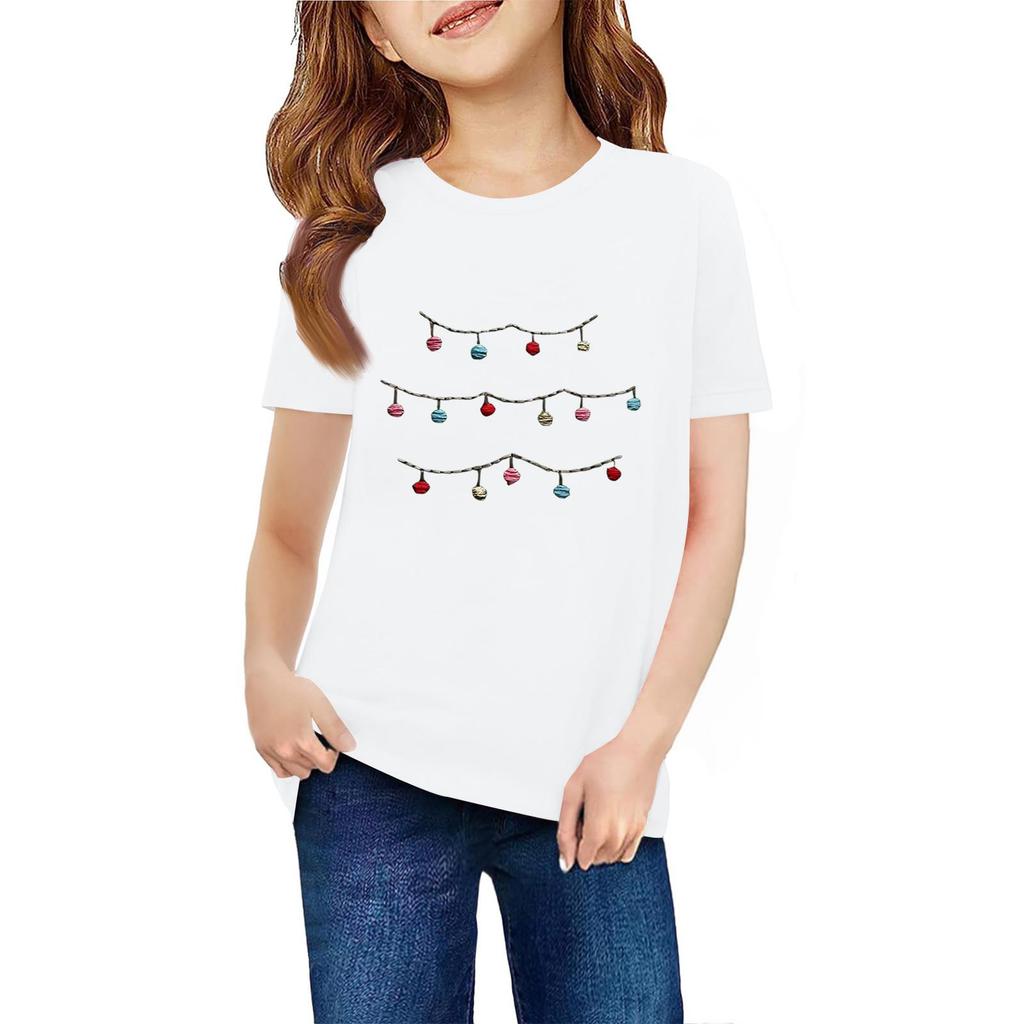 Children's Short Sleeve Neck T-Shirt Animal Print Daily Casual Top