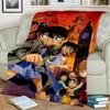 3D Dívčí Detektiv Conan Anime Kreslená HDdeka, Měkká přehozová deka pro Domácí Ložnici Postel Pohovku Piknik Cestování Kancelář Krycí deka Děti